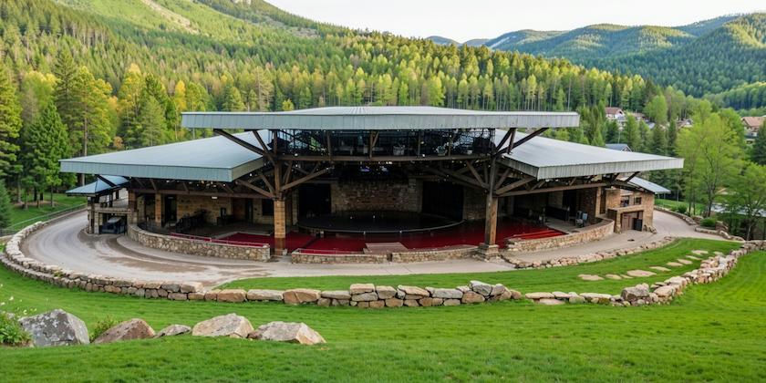 AI Generated view from the lawn at Gerald Ford Amphitheatre facing the stage
