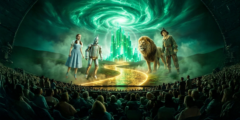  The Wizard of Oz being display at the Sphere Las Vegas.