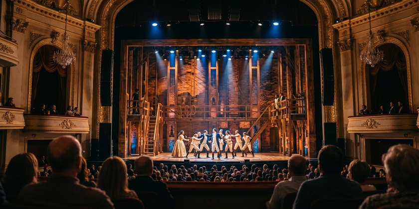 Hamilton On Stage.