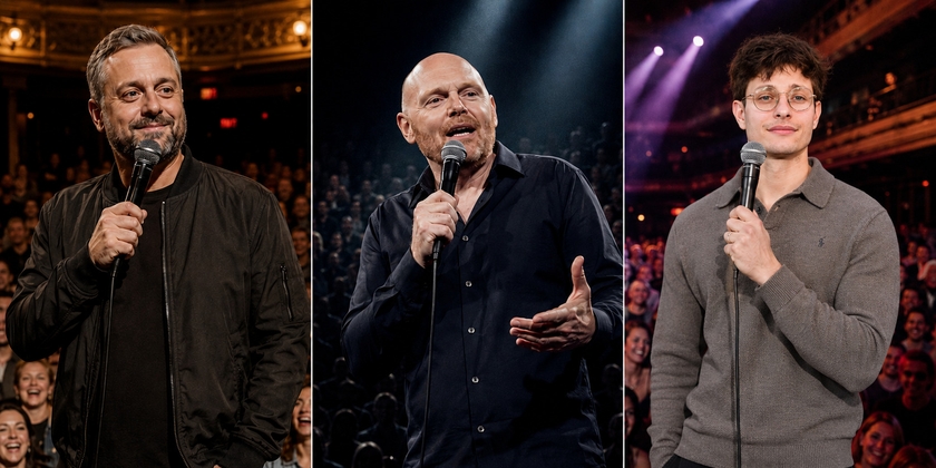 Nate Bargatze, Bill Burr, and Matt Rife on tour.
