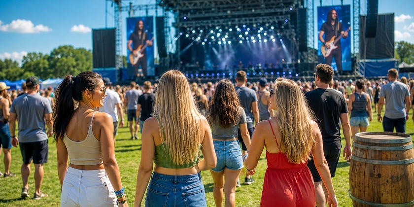 Attendees at the Bourbon & Beyond festival.