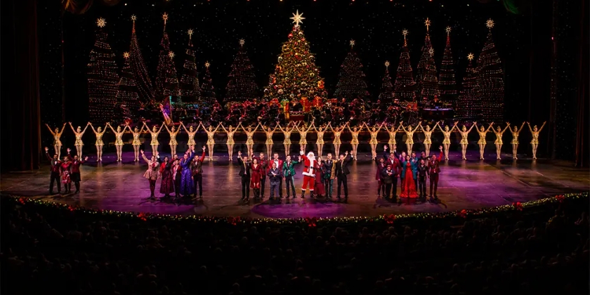 The Rockettes perform the iconic Radio City Christmas Spectacular in New York City.
