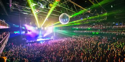 An interior image of Mission Ballroom during a concert.