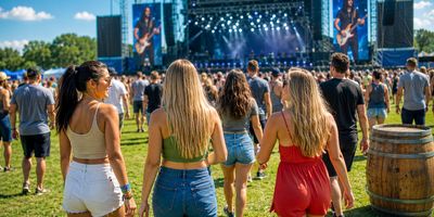 Attendees at the Bourbon & Beyond festival.