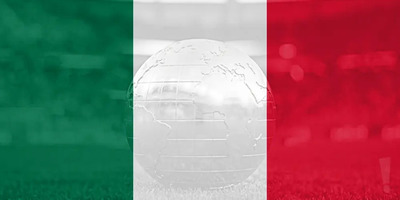 The Mexican flag over the World Cup.