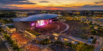 Panoramic view of Acrisure Amphitheater in Grand Rapids, Michigan