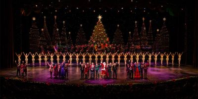 The Rockettes perform the iconic Radio City Christmas Spectacular in New York City.
